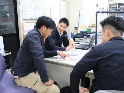 配属後も丁寧に指導いたします。